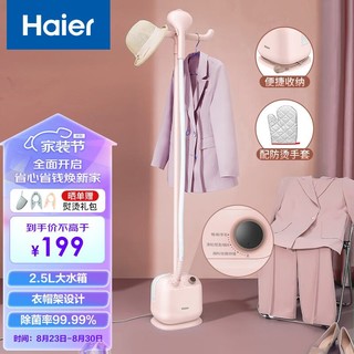 Haier 海尔 蒸汽挂烫机家用 2.5L单杆多功能熨烫机  手持挂烫机电熨斗熨衣机 HY-GD1802E