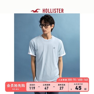 HOLLISTER 美式休闲经典Logo 圆领T恤短袖上衣 男 324515-1