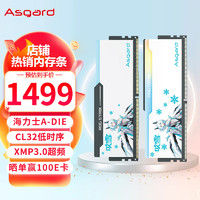Asgard 阿斯加特 64GB(32GBx2)套 DDR5 6400 台式机内存 RGB灯条-吹雪