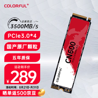 七彩虹（Colorful)M.2接口 NVMe协议 长江存储颗粒 笔记本台式机 SSD固态硬盘 CN600 1TB    战戟