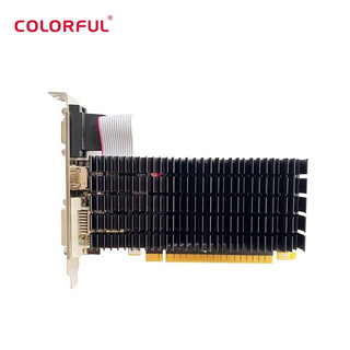 七彩虹（Colorful）GT710/GT730 半高卡游戏办公家用独立电脑显卡 GT710 冰暴鲨 1GD3 V3