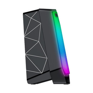TAIDU 钛度 双子精灵Q2 音箱电脑 2.0立体声桌面 有线蓝牙5.2 游戏音响 RGB灯家用 黑色