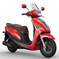 宗申 2023款125ET小乔 复古踏板摩托车 苹果红 精致版 定金