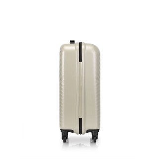 美旅 箱包简约时尚男女行李箱超轻万向轮旅行箱密码锁 20英寸 TV7奶白色