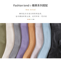 白色堆堆袜子女士中筒袜夏季薄款纯棉底配乐福鞋黑色秋季月子长袜