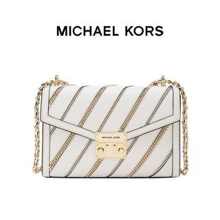 MICHAEL KORS 迈克·科尔斯 MK Rose中号金属链条皮质翻盖单肩包斜挎包 35H1GXOL8L