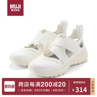 MUJI 無印良品 无印良品（MUJI）运动凉鞋（男士/女士）夏季凉鞋 米白色 XL･26.5-27.0cm/43-44