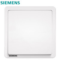 SIEMENS 西门子 开关插座面板 开关强电86型大面板 致典系列雅白色 一开单控