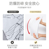 简约高清亚克力软镜子贴墙自粘试衣镜穿衣镜全身家用卧室镜片墙贴