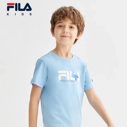 FILA 斐乐 童装儿童短袖2023夏季新款干爽透气男童T恤