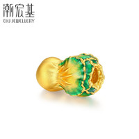 潮宏基 有福气-百财聚来 黄金串珠足金转运珠白菜手绳手串国潮风