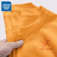 JEANSWEST 真维斯 秋季长袖T恤 橘色