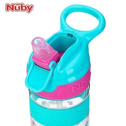 Nuby 努比 夏季儿童运动水杯宝宝水壶幼儿园防摔便携小学生吸管杯