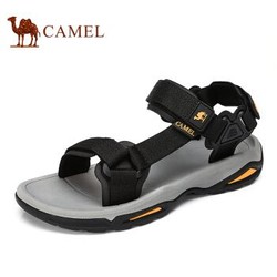 CAMEL 骆驼 男士休闲凉鞋 A822162412 黑色 42