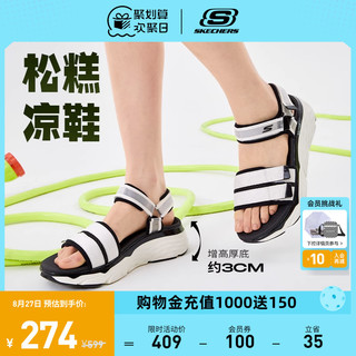 SKECHERS 斯凯奇 Max Cushioning 女子凉鞋 140424