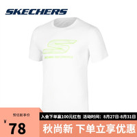 SKECHERS 斯凯奇 夏季男子运动速干短袖T恤上衣P222M1120019S