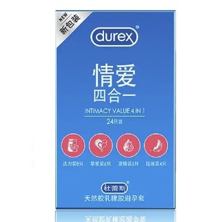 durex 杜蕾斯 情爱四合一 安全套 24只装