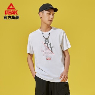 PEAK 匹克 圆领短T恤男子2022春夏新款舒适运动上衣DF612061