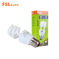 PLUS会员：FSL 佛山照明 T3节能灯螺旋型荧光灯E27大螺口8W白光 单支装（量大定制）