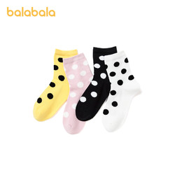 balabala 巴拉巴拉 儿童袜子 四双装