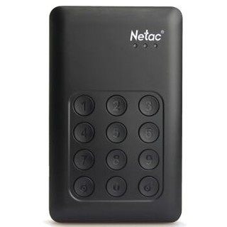 PLUS会员：Netac 朗科 K390 USB3.0 加密式移动硬盘 2TB