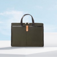 Samsonite 新秀丽 男士公文包商务通勤手提包大容量尼龙时尚休闲卡其色公务包HZ4