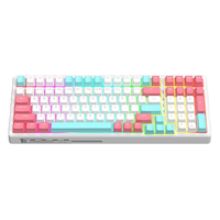 ROYAL KLUDGE G98 正刻版 100键 2.4G蓝牙 多模无线机械键盘 奶昔 RK青瓷轴 RGB