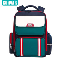 瑞牌（RUiPAi）小学生书包男1-3-6年级大容量女轻便减负透气防泼水背包 墨绿色  (3-6年级)配补习袋