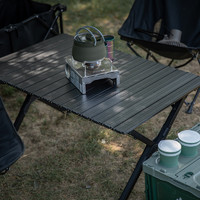 springhill春山铝合金蛋卷桌户外折叠桌黑化露营便携式野餐桌椅