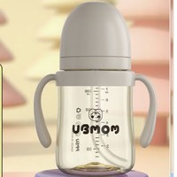 PLUS会员：UBMOM 韩国进口PPSU儿童吸管杯带盖重力球 200ml（防喷防漏）