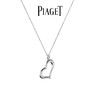 PIAGET 伯爵 PIAGET HEART系列 G33L0600 心形18K白金钻石项链 0.06克拉 42cm 16g