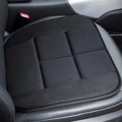 迪加伦四季通用日式汽车竹炭坐垫透气车载前排单座办公室无靠背座椅方