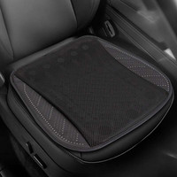 锋上 汽车坐垫夏季通风单片凉垫车载风扇制冷透气四季通用吹风货车USB 通风坐垫拼皮黑色