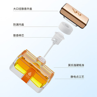 江铭 汽车香水车载香水香薰香水座摆件持久淡香车上装饰用品汽车用品中控台车内饰品新车除味清新空气清新剂 栀子花浓香 单瓶