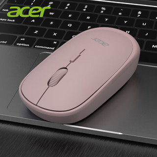 acer 宏碁 无线鼠标家用超薄便携静轻音台式电脑笔记本外接商务办公男女生适用于惠普华硕华为等 粉色