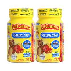 L'il Critters 丽贵 婴幼儿童复合维生素叶黄素营养软糖 70粒 2瓶