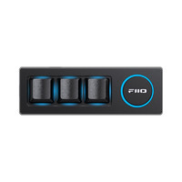 FiiO 飞傲 KB1K 电脑笔记本多媒体键盘RGB灯效迷你小键盘播放器台式数播通用 黑色