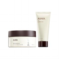 AHAVA 艾哈佛 死海矿物铃兰香海盐身体磨砂膏100g沐浴露100ml