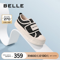 BeLLE 百丽 溶解底帆布鞋2023新款女鞋商场鞋子魔术贴休闲鞋Z5G1DAM3
