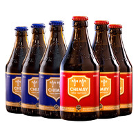 88VIP：CHIMAY 智美 比利时智美红帽/蓝帽啤酒组合装330ml*6瓶修道院精酿啤酒 1件装