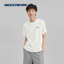 SKECHERS 斯凯奇 男女同款针织短袖T恤夏舒适时尚休闲百搭L223U160