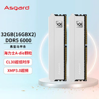 阿斯加特（Asgard）32GB(16Gx2)套装 DDR5 6000 台式机内存条 弗雷系列-钛银甲