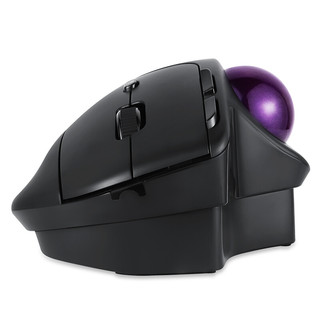 perixx 佩锐PM720 无线人体工学蓝牙轨迹球鼠标 办公鼠标 CAD专业绘图鼠标 黑色 无线轨迹球鼠标