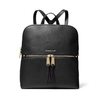 黑卡会员：MICHAEL KORS 迈克·科尔斯 黑色女士双肩包 5M25GGQ0X0-BLACK