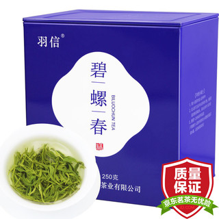 羽信 碧螺春新茶春茶高山云雾绿茶茶叶半斤罐装 口粮碧螺春 250g * 1罐