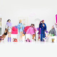 Barbie 芭比 娃娃新潮系列娃娃混装玩具儿童新潮过家家玩乐儿童