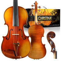 克莉丝蒂娜（Christina）V10小提琴专业级考级演奏级手工实木成人儿童初学者乐器1/2