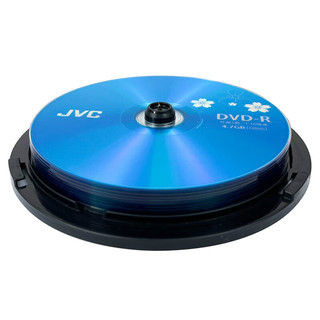 JVC/杰伟世 DVD-R 光盘/刻录盘 16速4.7GB 办公系列 桶装10片 空白光盘