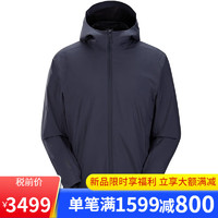 始祖鸟（ARC’TERYX）Solano Hoody 男款休闲防风防泼水夹克连帽软壳外套都市休闲X5518 Black Sapphire 蓝黑色 S