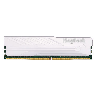 KINGBANK 金百达 银爵 内存DDR4 3200 32G (16Gx2） 金属马甲条 白色